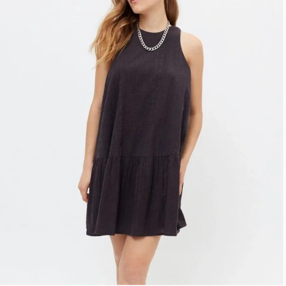 Urban Outfitters Maisy High Neck Black Ruffle Dress XS - Picture 3 of 9